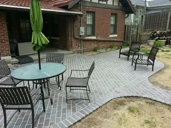 Markuson Construction brick patio project